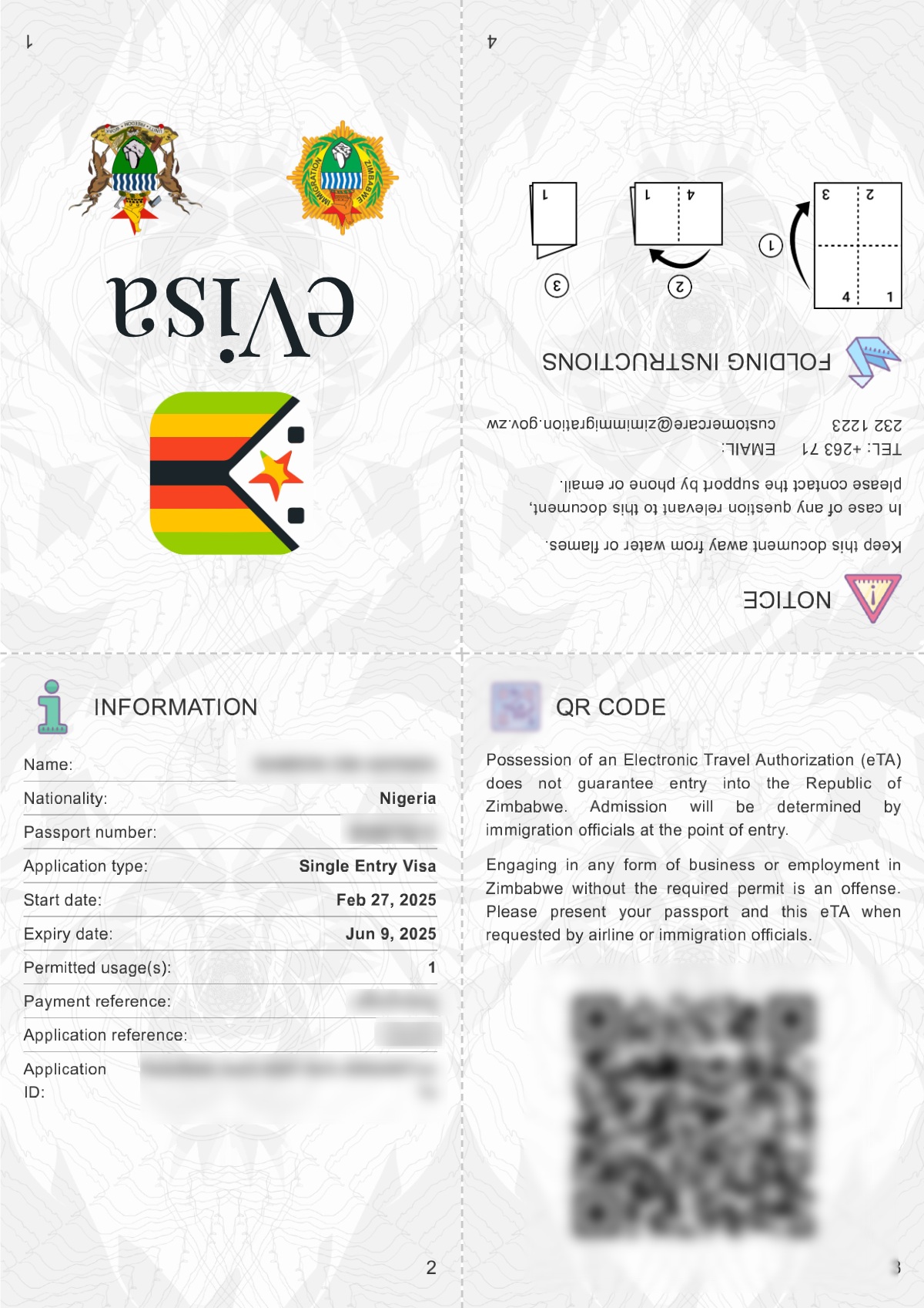 Zimbabwe eVisa